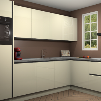 Magnolia hoogglans greeploze keuken Paramaribo 95041