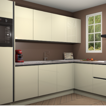 Magnolia hoogglans greeploze keuken Paramaribo 95063