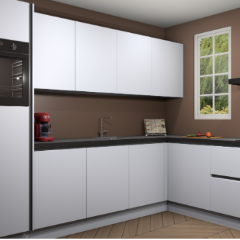 Sneeuwwitte greeploze keuken Paramaribo 95268