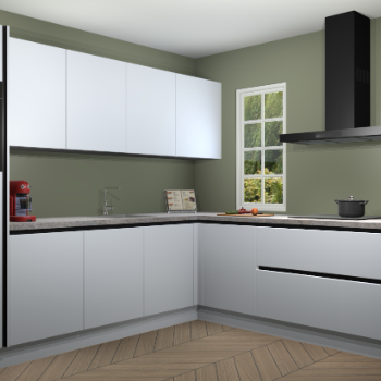 Sneeuwwitte greeploze keuken Paramaribo 95283