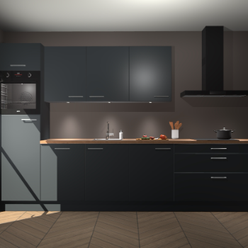 Onyxgrijze keuken Asmara 94312