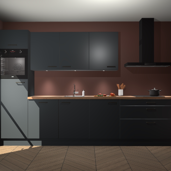 Onyxgrijze keuken Asmara 94316