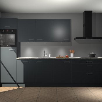 Onyxgrijze keuken Asmara 94371