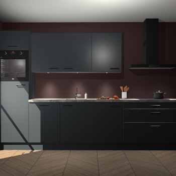 Onyxgrijze keuken Asmara 94373