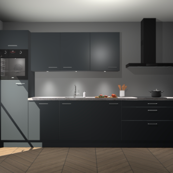 Onyxgrijze keuken Asmara 94377