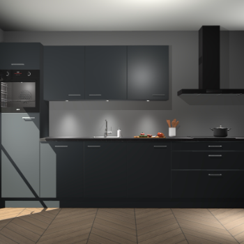 Onyxgrijze keuken Asmara 94383