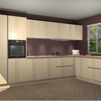 Vuren greeploze keuken Petten 94231