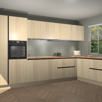 Vuren greeploze keuken Petten 94234