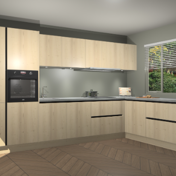 Vuren greeploze keuken Petten 94537