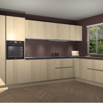 Vuren greeploze keuken Petten 94540