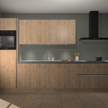 Madera Natuur greeploze keuken Asmara 94420