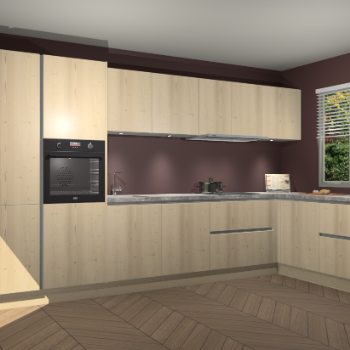 Vuren greeploze keuken Petten 94546