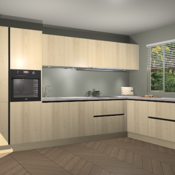 Vuren greeploze keuken Petten 94555