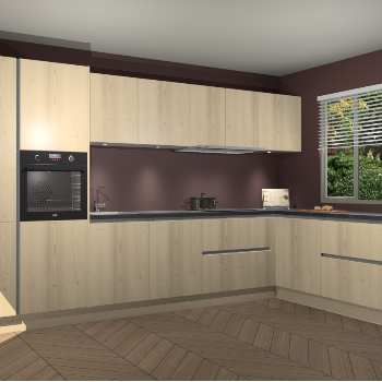 Vuren greeploze keuken Petten 94558