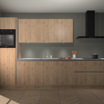Madera Natuur greeploze keuken Asmara 94473