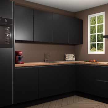 Zwarte greeploze keuken Paramaribo 95744