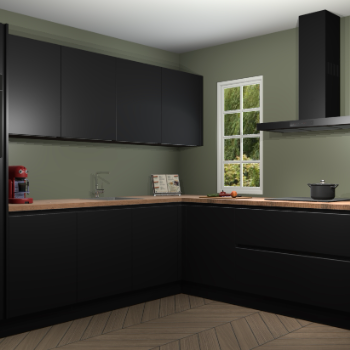 Zwarte greeploze keuken Paramaribo 95747