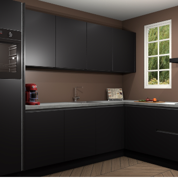 Zwarte greeploze keuken Paramaribo 95758