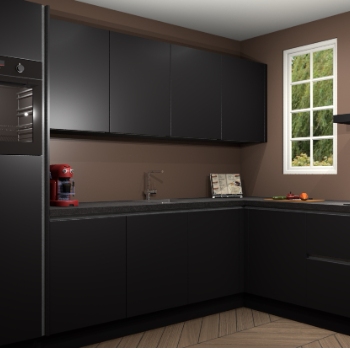 Zwarte greeploze keuken Paramaribo 95764