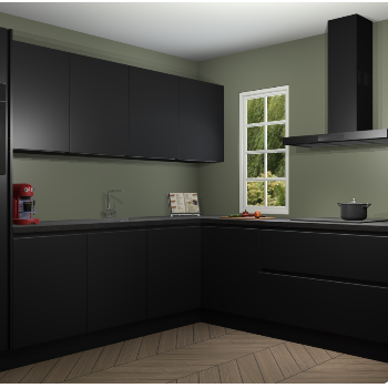 Zwarte greeploze keuken Paramaribo 95767