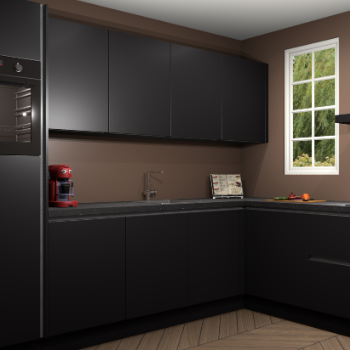 Zwarte greeploze keuken Paramaribo 95781