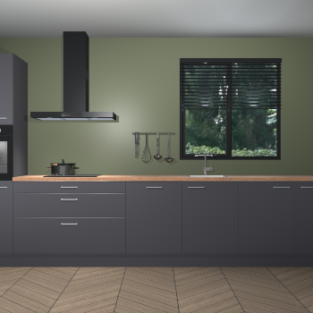 Onyxgrijze keuken Quito 34961