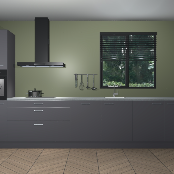 Onyxgrijze keuken Quito 35015