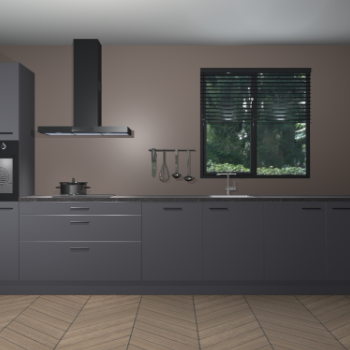 Onyxgrijze keuken Quito 35023