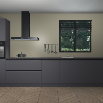 Onyxgrijze greeploze keuken Quito 35025