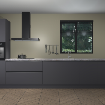 Onyxgrijze greeploze keuken Quito 35087