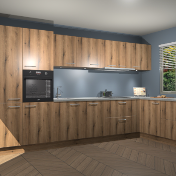 Goud Eiken keuken Petten 94660