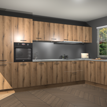 Goud Eiken keuken Petten 94663