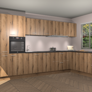 Goud Eiken keuken Petten 94667