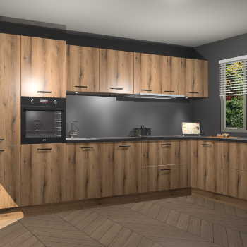 Goud Eiken keuken Petten 94669