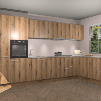 Goud Eiken keuken Petten 94673