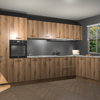 Goud Eiken keuken Petten 94675