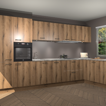 Goud Eiken keuken Petten 94676