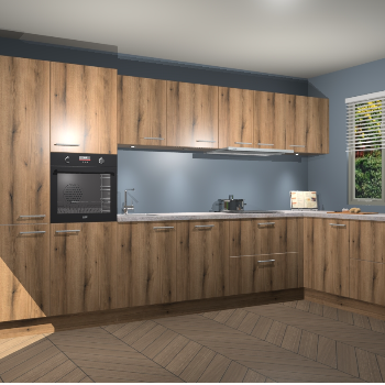 Goud Eiken keuken Petten 94678