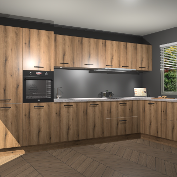 Goud Eiken keuken Petten 94681