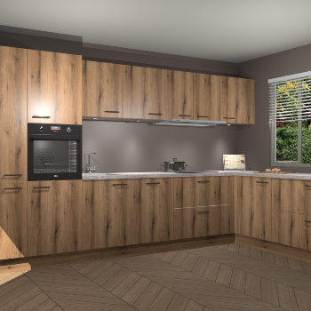 Goud Eiken keuken Petten 94682