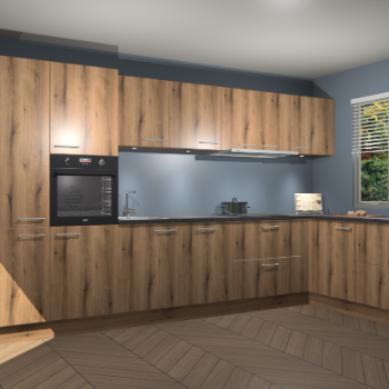 Goud Eiken keuken Petten 94684