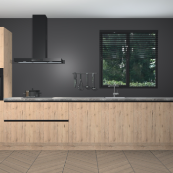Madera Natuur greeploze keuken Quito 94845