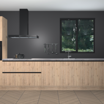Madera Natuur greeploze keuken Quito 94857