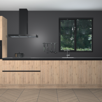 Madera Natuur greeploze keuken Quito 94879