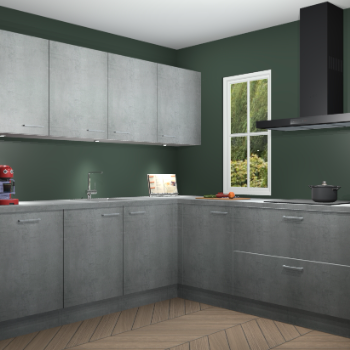 Beton Parelgrijs keuken Paramaribo 96106