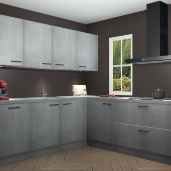 Beton Parelgrijs keuken Paramaribo 96108