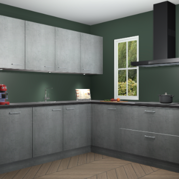 Beton Parelgrijs keuken Paramaribo 96112