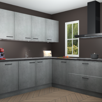 Beton Parelgrijs keuken Paramaribo 96114