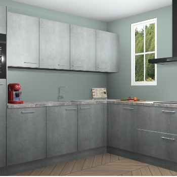 Beton Parelgrijs keuken Paramaribo 96117