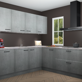 Beton Parelgrijs keuken Paramaribo 96126